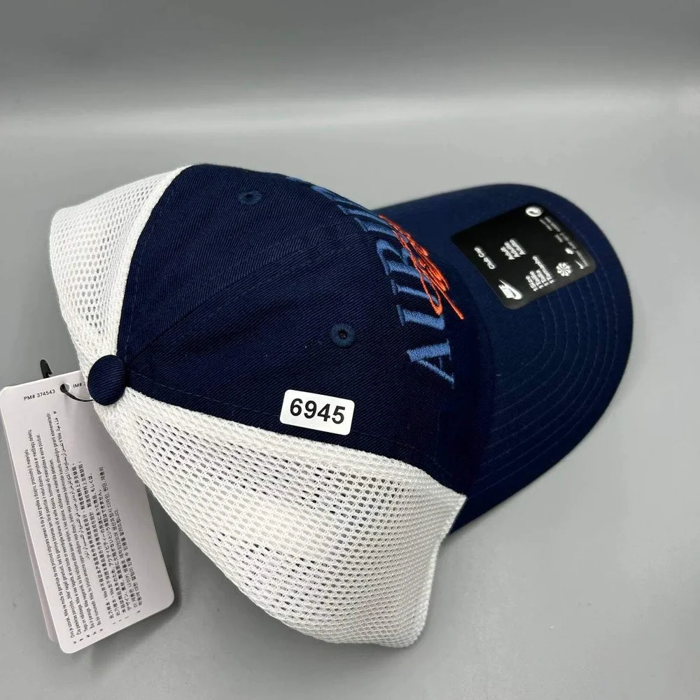 Nike Club Auburn Tigers Trucker Hat Men Blue White Strap Back Cap Cotton New